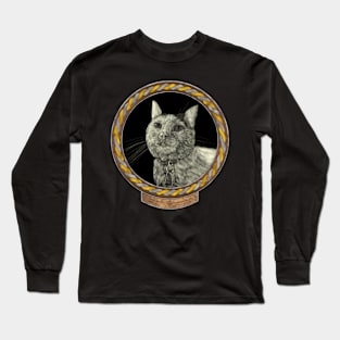 Lucy&#39;s Gaze (frame silver gold celtic rope) Long Sleeve T-Shirt